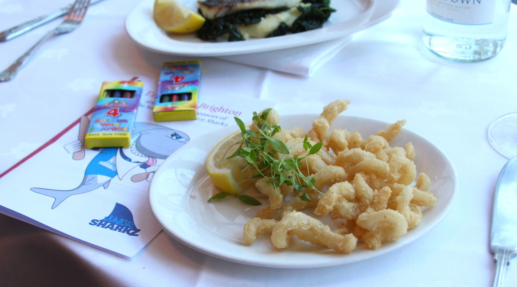 Children's menu at English's