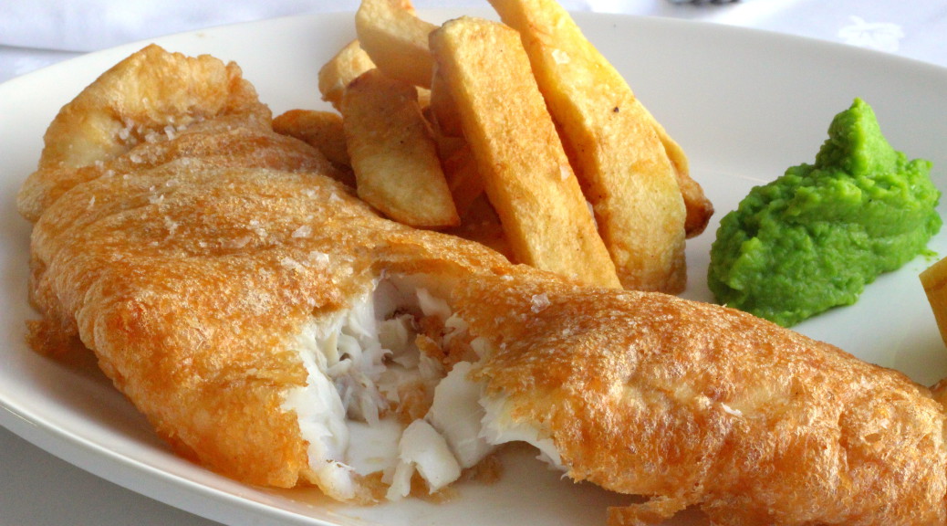 Plate of fish and chips