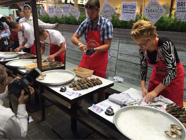 Oyster shucking competition in full swing