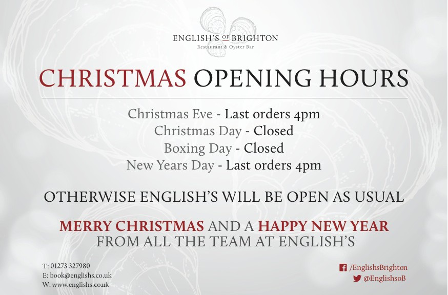 Opening hours for English's