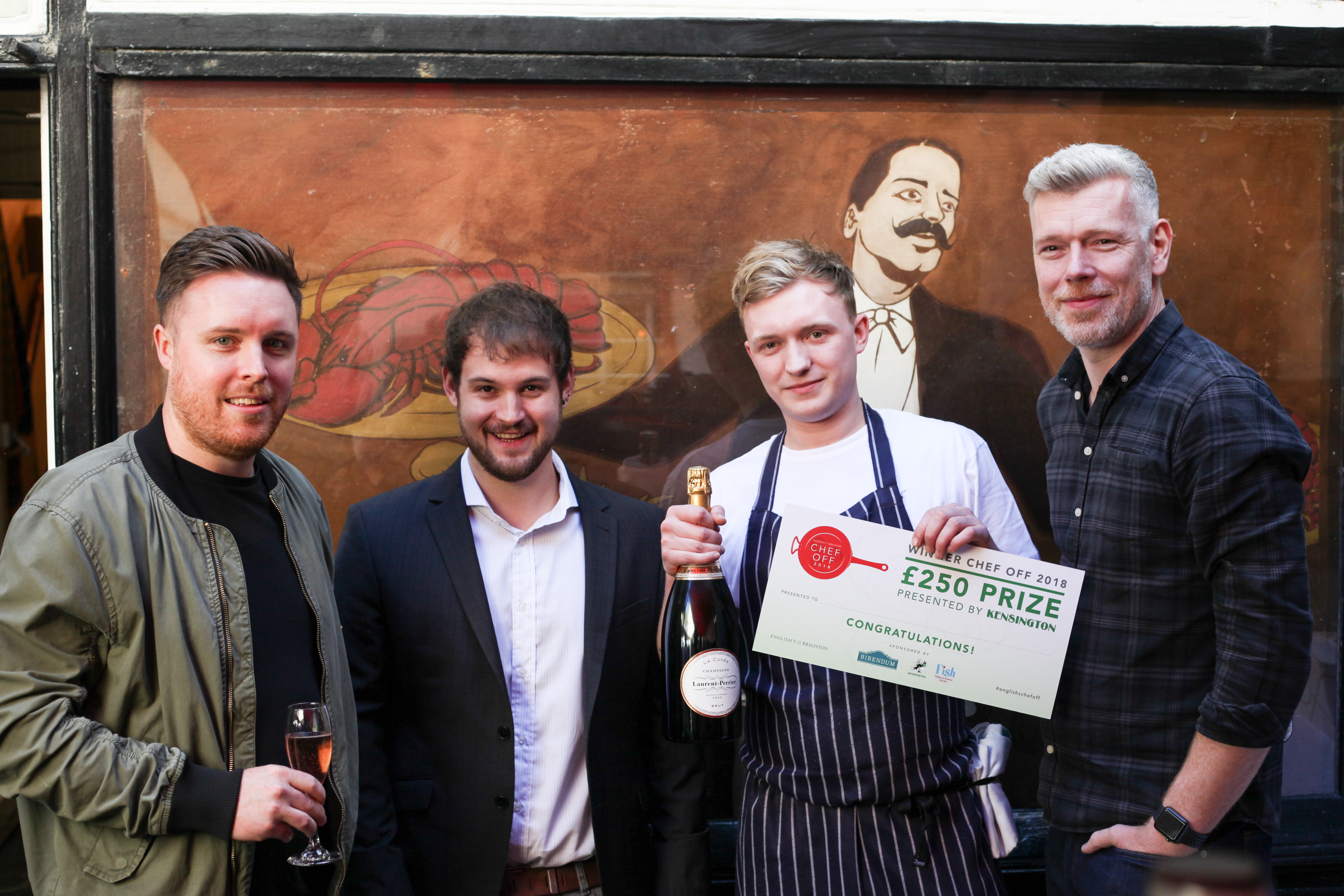 Winner Tristan Conway-Grim with the judges
