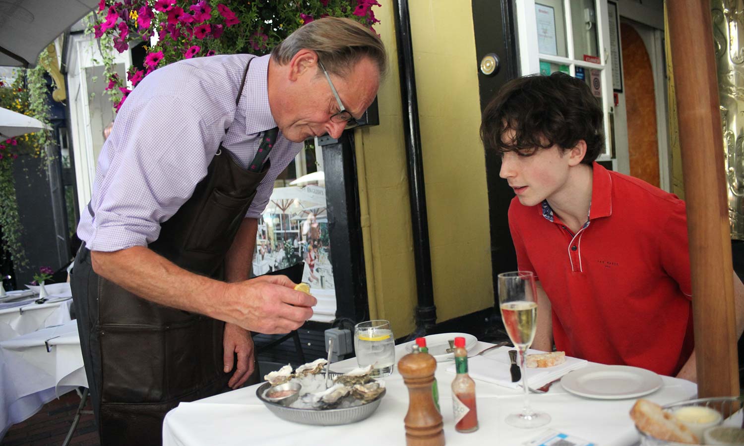 Jonny, The Oysterman, passing his oyster obsession onto a new generation